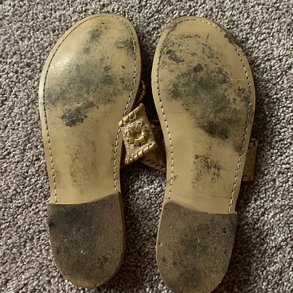 Gold Glitter Jack Rogers 9 - Picture 2 of 2